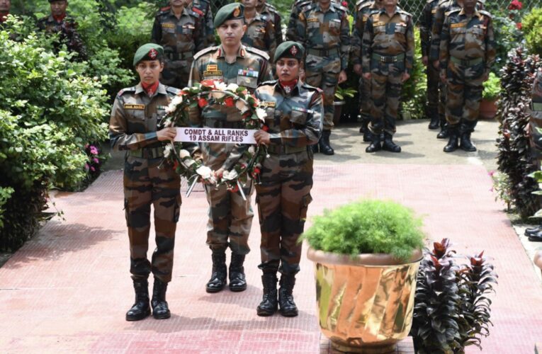 Assam Rifles Honors Legacy of Fallen Soldier Kelbu Sherpa in Noney Wreath Laying Ceremony