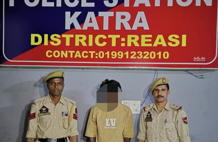Katra drug peddler arrested with heroin as Reasi Police intensify anti-narcotics drive