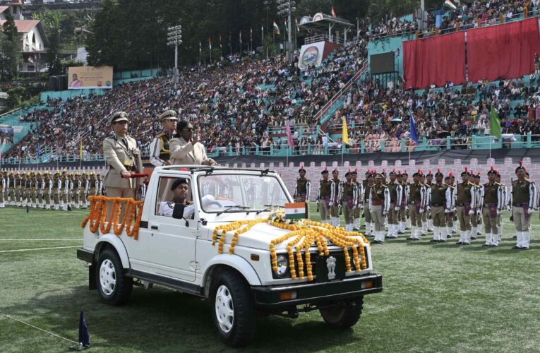 Sikkim Police awarded President of India Police Colour by President Droupadi Murmu