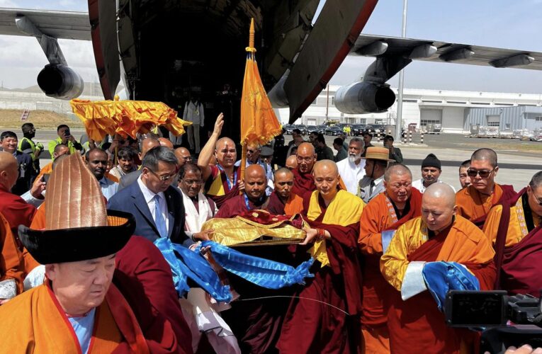 Indian Air Force IL-76 aircraft carries sacred Lord Buddha relics to Mongolia