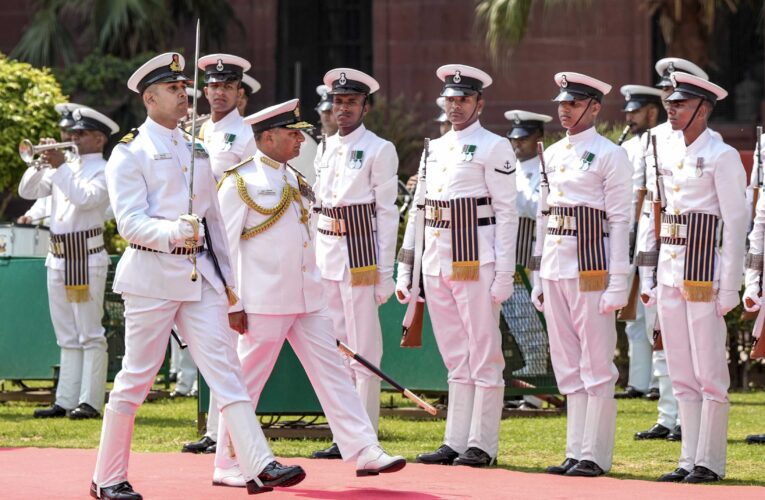 New Chief of the Naval Staff Admiral Krishna Swaminathan takes charge
