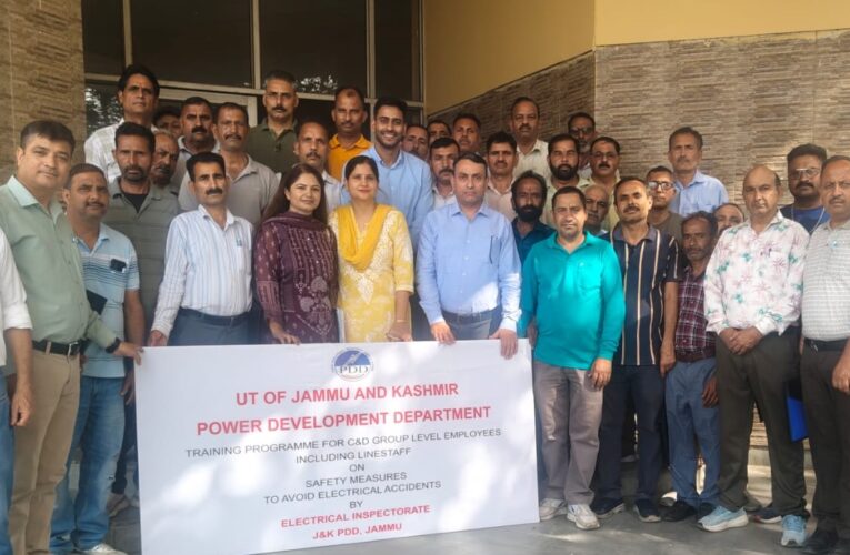 Jammu PDD Safety Training: Hands-On Electrical Safety and CPR Workshop Conducted for Field Staff