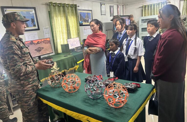 Indian Army hosts drone display for students in Lachung
