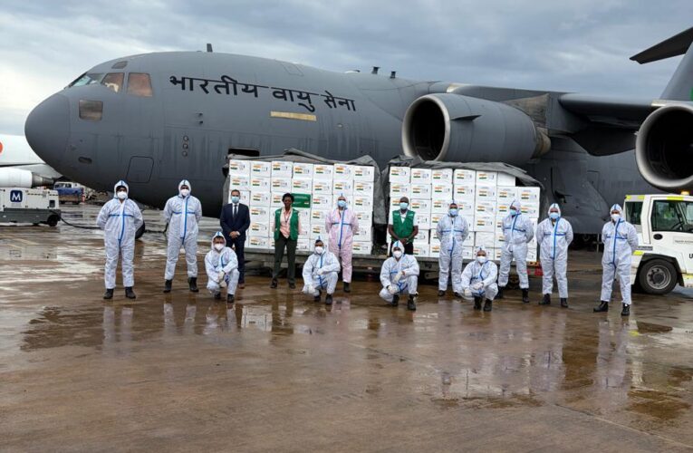 Indian Air Force C17 Globemaster airlifts critical medical aid to Uganda for Ebola outbreak