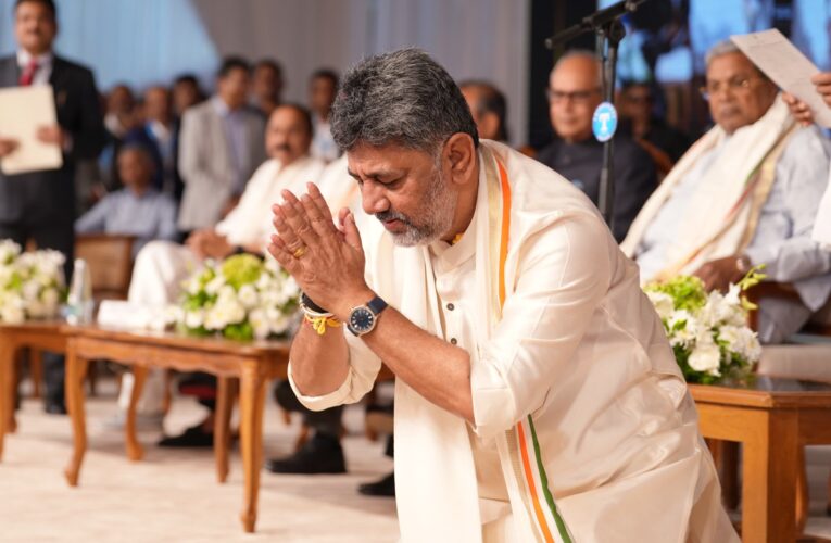 DK Shivakumar takes oath as Karnataka Chief Minister promises to build prosperous state