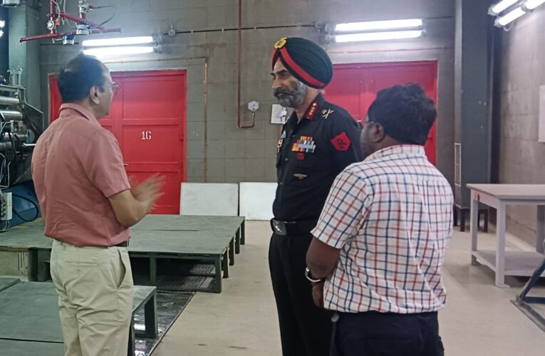 Lt Gen HS Vandra reviews weapon testing and ammunition production in Jabalpur