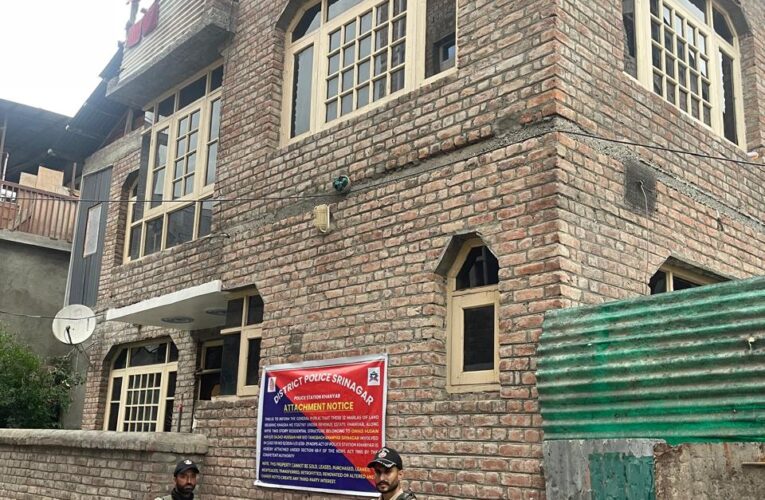 Srinagar Police attach drug traffickers properties worth over four crore