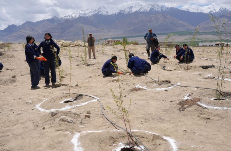Ladakh Lieutenant Governor Vinai Kumar Saxena launches mass plantation drive in Leh on World Environment Day
