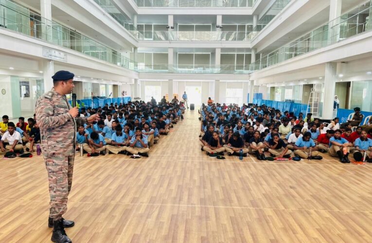 Indian Army motivational lecture in Guntur inspires over 400 NCC cadets to join armed forces