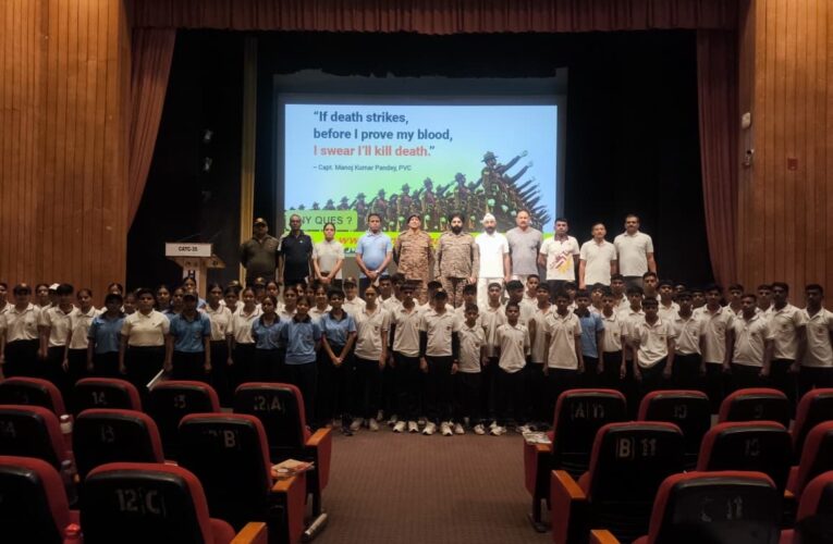 Army Recruitment Office Agitates NCC Cadets in Mathura with Motivational Defense Career Session