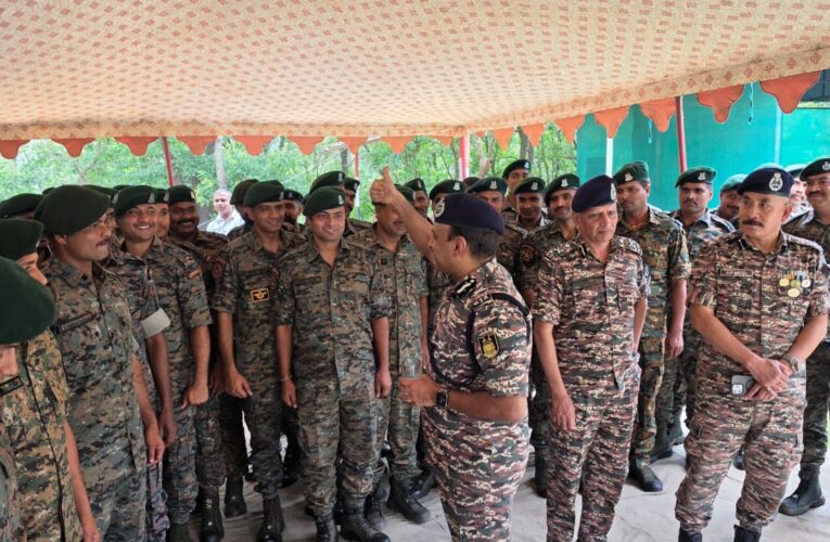 CRPF Director General GP Singh Visits CoBRA Personnel on Third Day of Manipur Security Review
