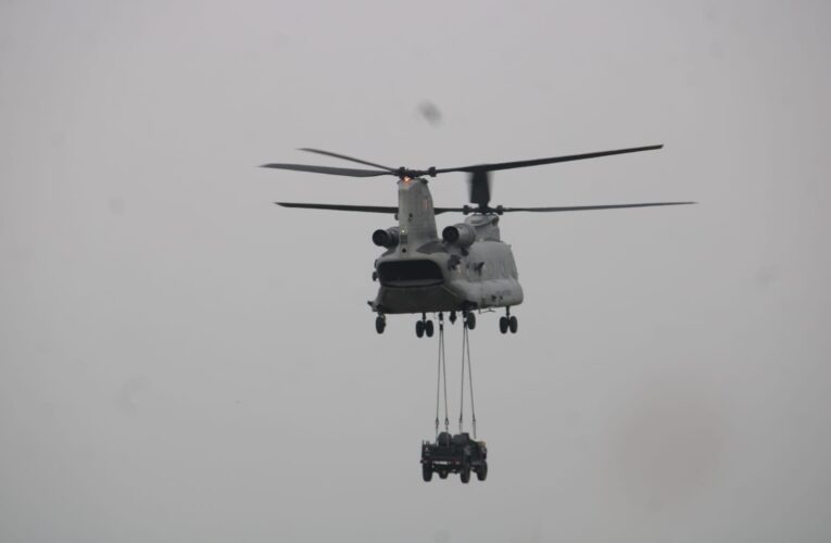 Indian Army executes advanced heliborne induction exercise with light specialist vehicle