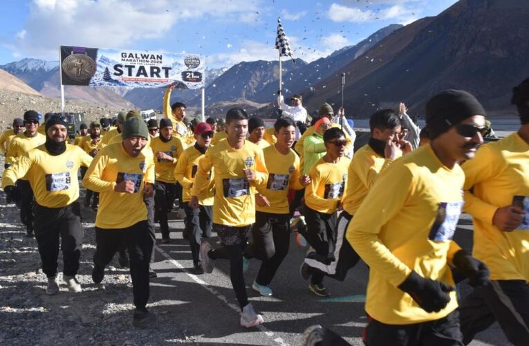 Galwan Challenge high altitude marathon concludes in Ladakh Shyok Valley