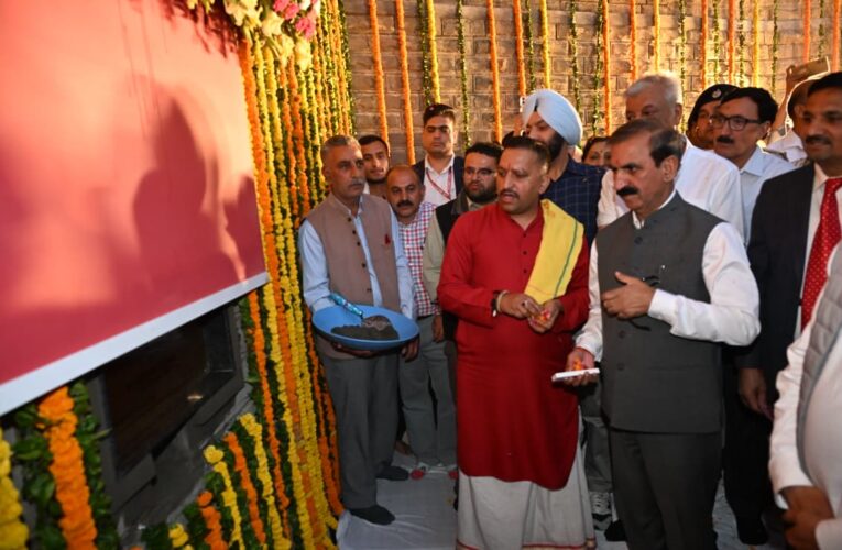 Himachal Pradesh Chief Minister Lays Foundation for Underground Utility Project in Shimla