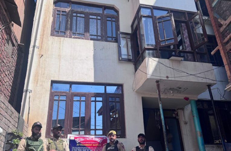 Srinagar Police attaches properties worth four crore rupees under NDPS Act