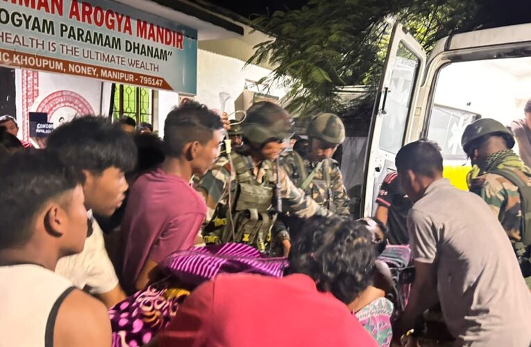 Assam Rifles evacuates injured soldier after road accident in Manipur