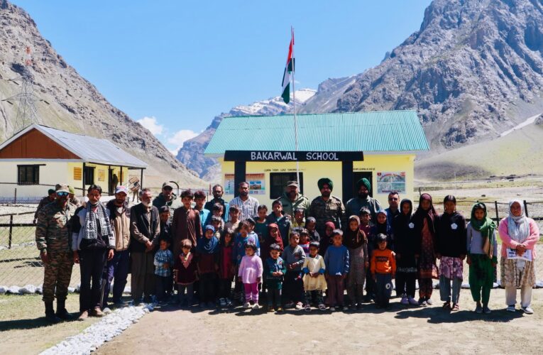 Operation Sadbhavana:- Indian Army reopens seasonal Bakarwal school for migratory children  in Drass