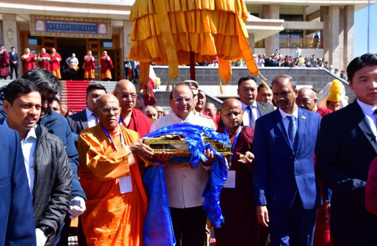Sacred Footsteps: LG Vinai Kumar Saxena Bridges Civilizations, Returns Lord Buddha’s Disciples’ Relics to India
