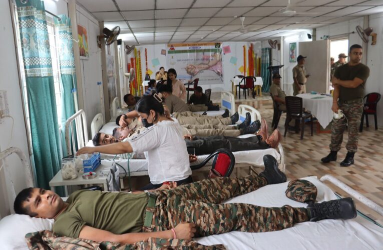 Border Roads Organisation Project Pushpak hosts blood donation camp in Aizawl