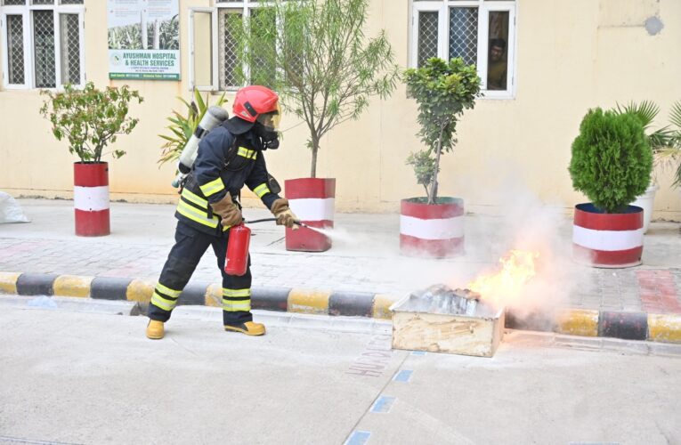Fire incident mock exercise conducted at Delhi Airport