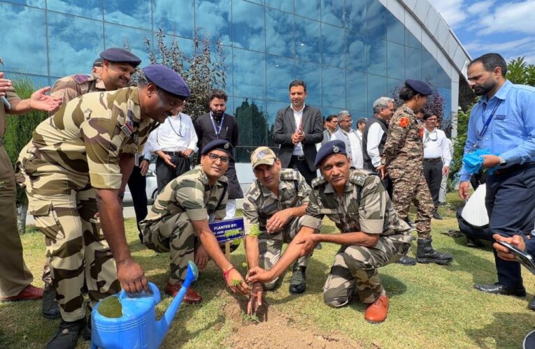 Srinagar Airport hosts plantation drive for Yatri Suvidha Divas celebrations