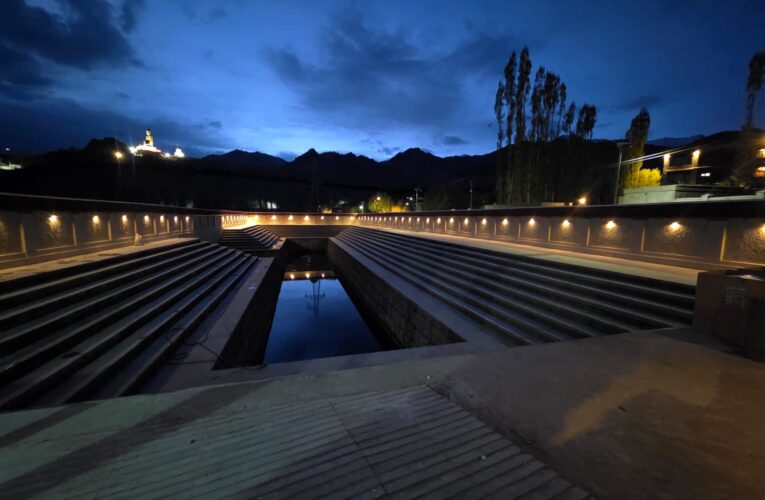 Lieutenant Governor Vinai Kumar Saxena inaugurates rejuvenated historic T-Trench water body in Leh