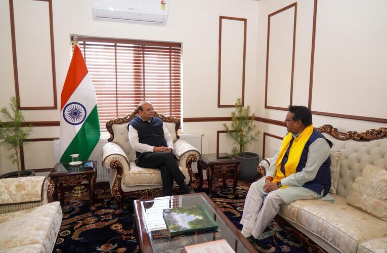 Lieutenant Governor of Ladakh Discusses Road Infrastructure Projects with Union Minister Harsh Malhotra