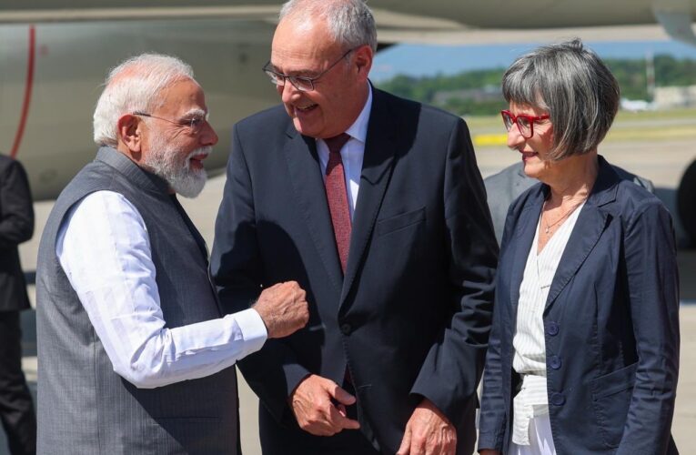 Prime Minister Narendra Modi Lands in Geneva for G7 Summit and Meets Swiss President Guy Parmelin