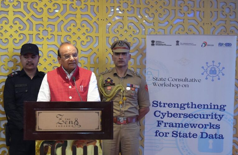 Ladakh Lieutenant Governor Vinai Kumar Saxena addresses cyber security workshop
