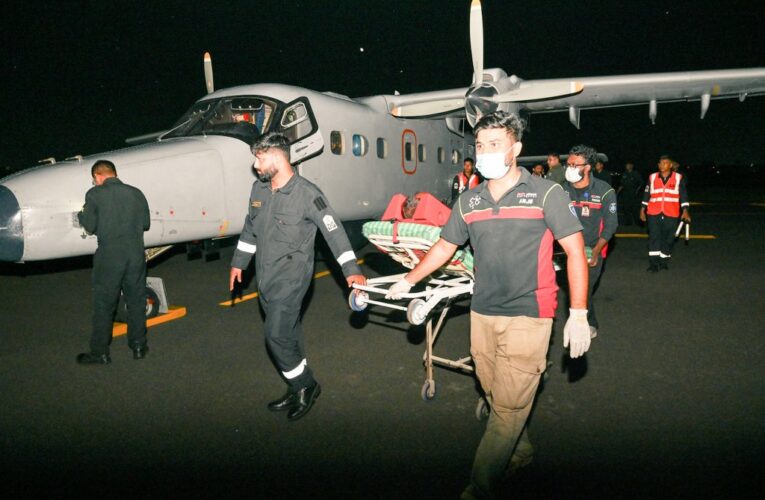 Indian Navy Dornier aircraft evacuates two critical patients from Lakshadweep to Kochi amid bad weather