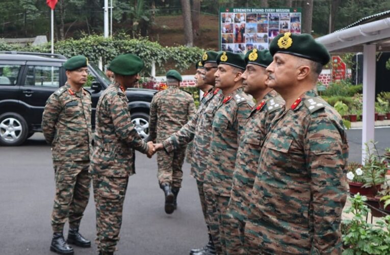 Lt Gen VMB Krishnan Visits Shillong 101 Area HQ to Review Army Operational Preparedness