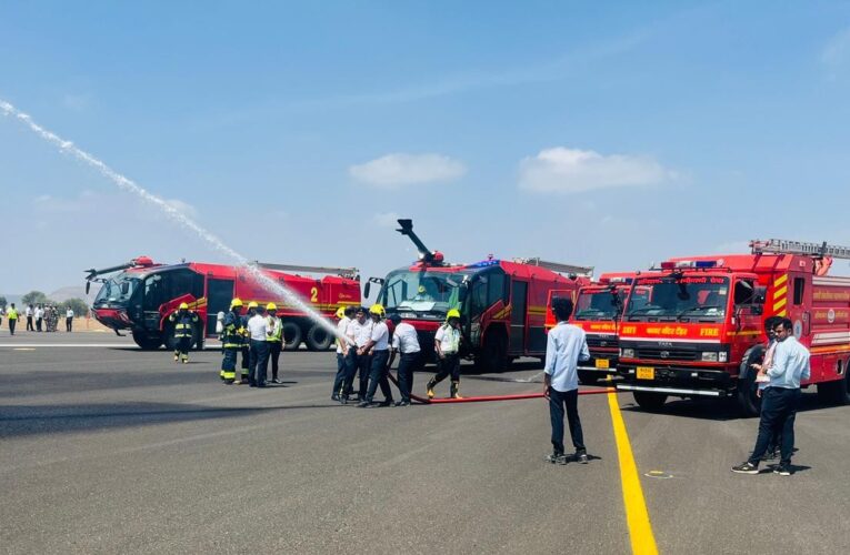 Chhatrapati Sambhajinagar Airport Conducts Mock Aircraft Crash Drill to Test Emergency Preparedness