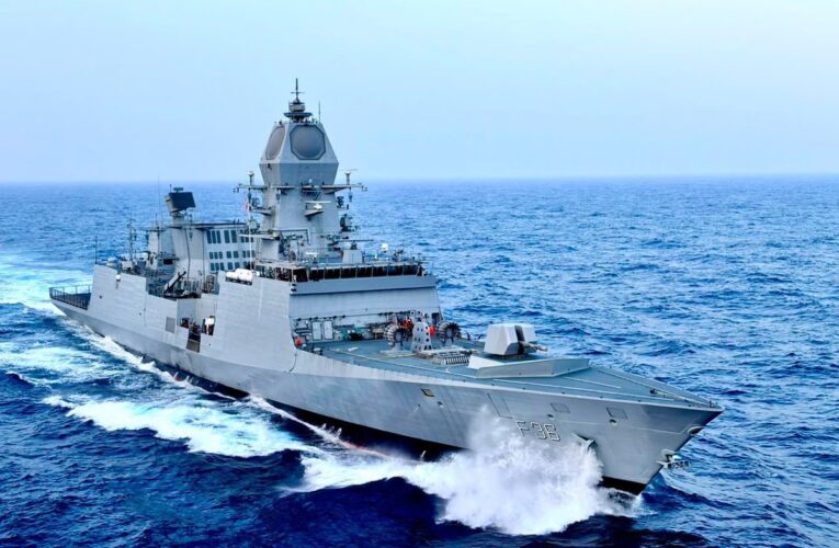 Prime Minister Narendra Modi Commissions Frontline Indian Navy Ships in Kolkata