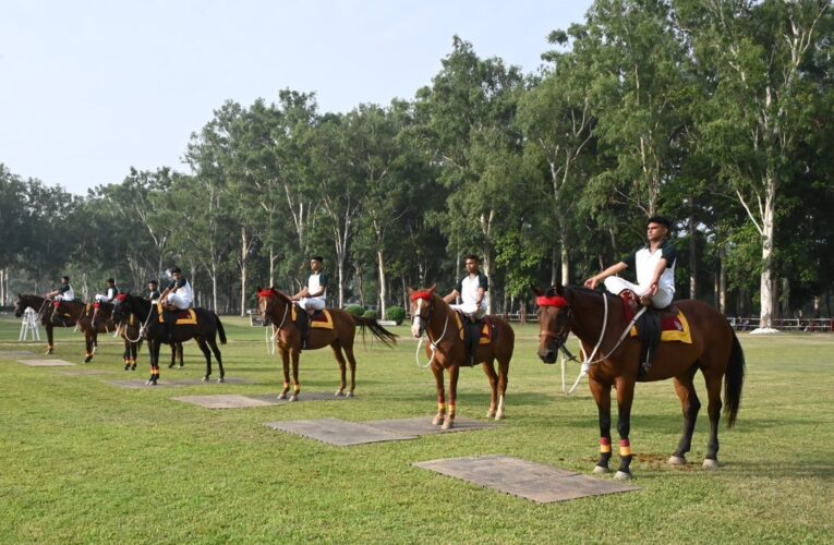 Hempur Remount Training School and Depot Celebrates International Day of Yoga With Horseback Demonstration