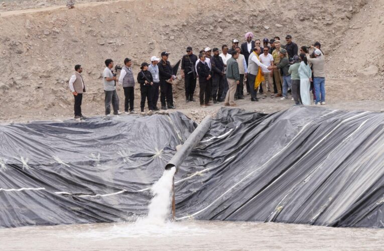 Ladakh Lieutenant Governor Inaugurates First Him Sarovar Water Body in Leh