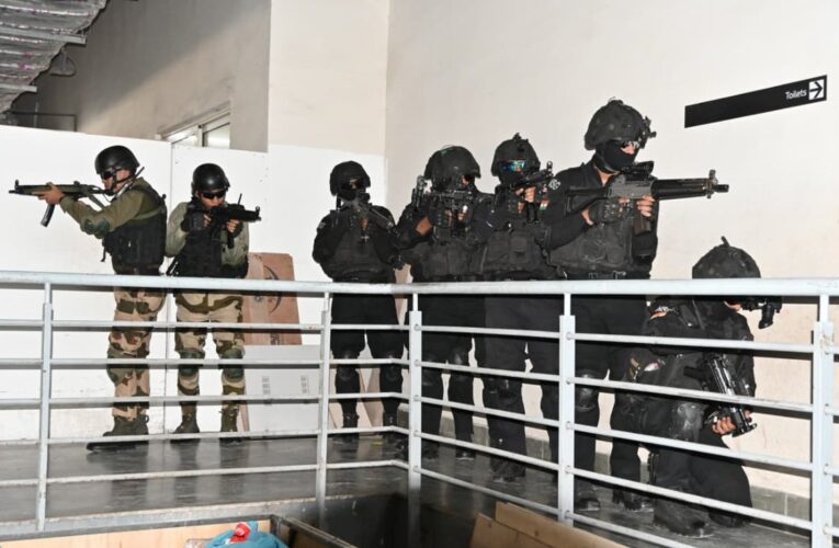 Delhi airport counter terrorism mock exercise tests security preparedness