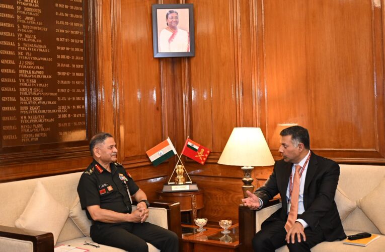 Indian Ambassador to China Vikram K Doraiswami Meets Army Chief General Upendra Dwivedi