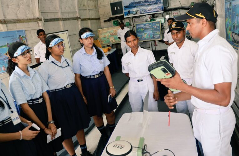 NCC cadets visit Southern Naval Command hydrographic survey ships on World Hydrography Day