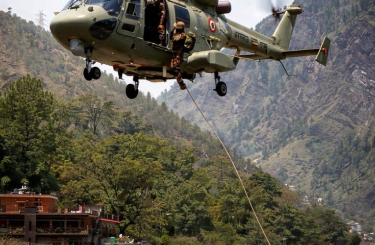 Indian Army and Air Force holding joint combat exercises in Garhwal Himalayas
