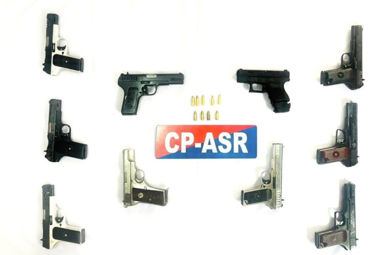 Amritsar Police Bust Cross Border Arms Smuggling Network and Arrest Four Suspects with Ten Pistols