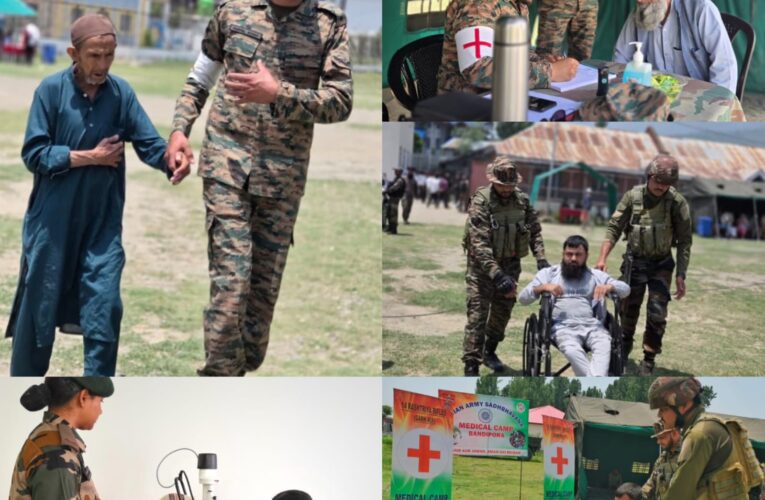 Indian Army Conducts Mega Eye Medical Camp in Bandipora, Enhancing Community Healthcare