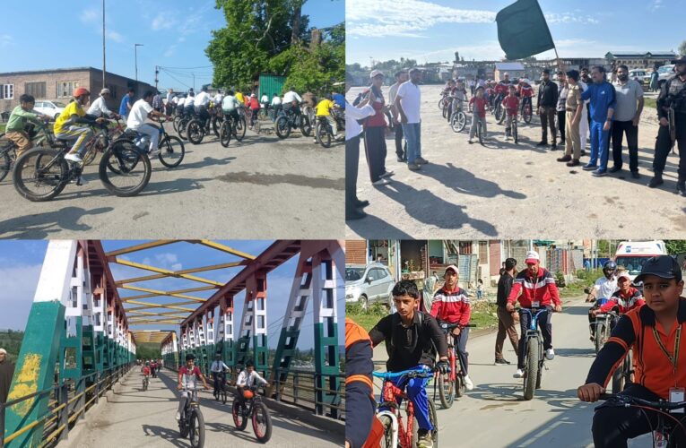 Shopian World Bicycle Day Cyclothon Promotes Fitness and Anti Drug Campaign