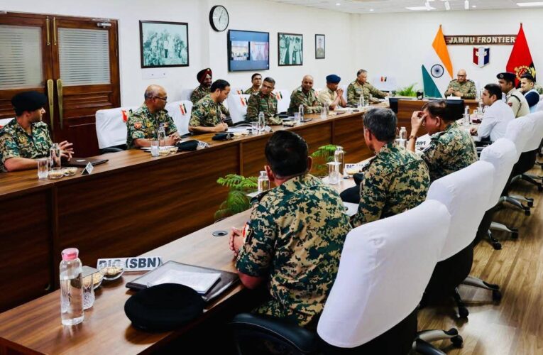 Lt Gen Pratik Sharma chairs Joint Control Centres security review meeting in Jammu