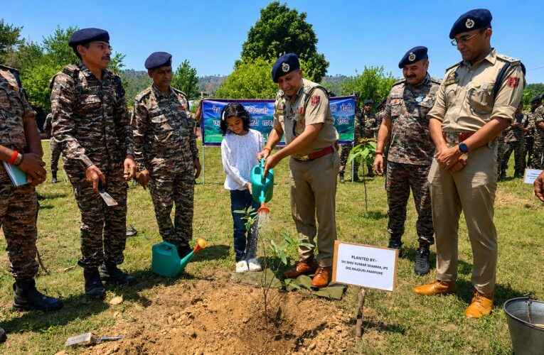 DIG Shiv Kumar Sharma leads extensive World Environment Day plantation drive across Udhampur and Reasi