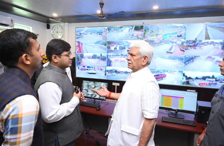 Lieutenant Governor Manoj Sinha inaugurates District Emergency Operations Centre and Shri Amarnath Yatra Control Room in Ganderbal
