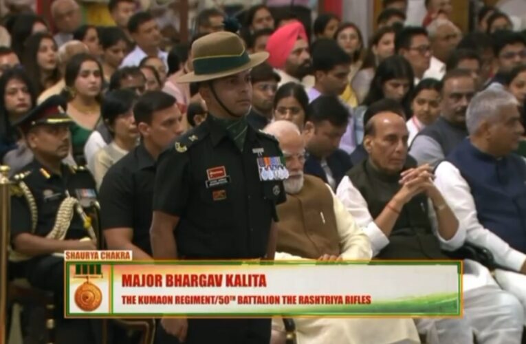 Gallantry Recognised Major Bhargav Kalita Honoured with Shaurya Chakra for Anti-Terror Operations