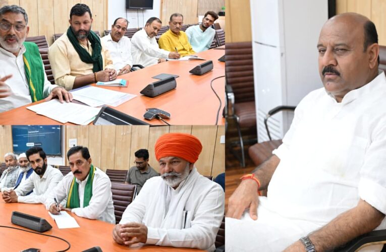 Deputy Chief Minister discusses farmers issues with Bharatiya Kisan Union delegation
