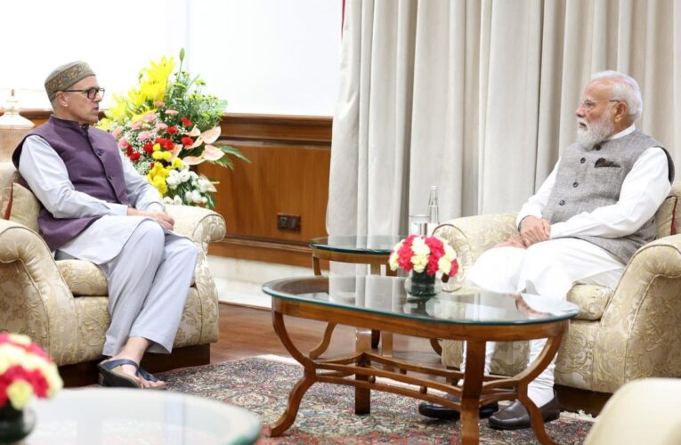 Omar Abdullah meets Narendra Modi to discuss statehood and development in Jammu and Kashmir