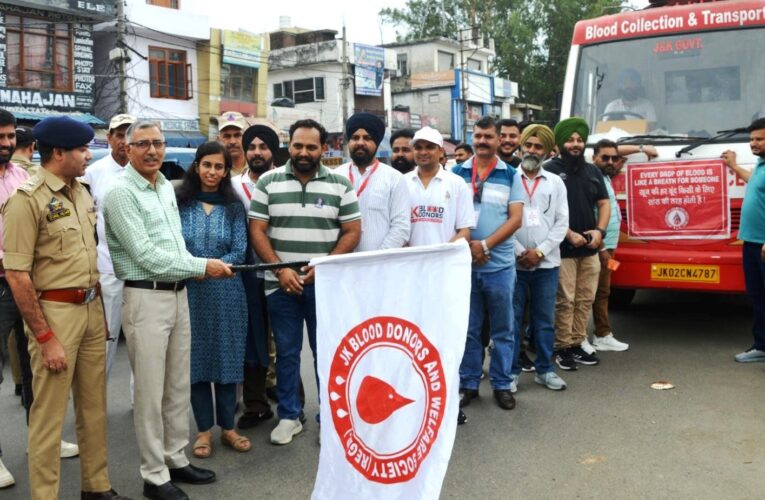 Kathua administration launches mobile blood collection van for remote hilly areas of Basohli and Bani