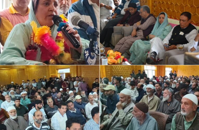 Minister Sakeena Itoo hosts public outreach camp in Kulgam and reviews Muharram arrangements at Shahoo